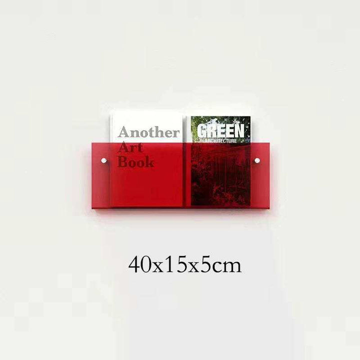Schwebender Acryl Magazinhalter