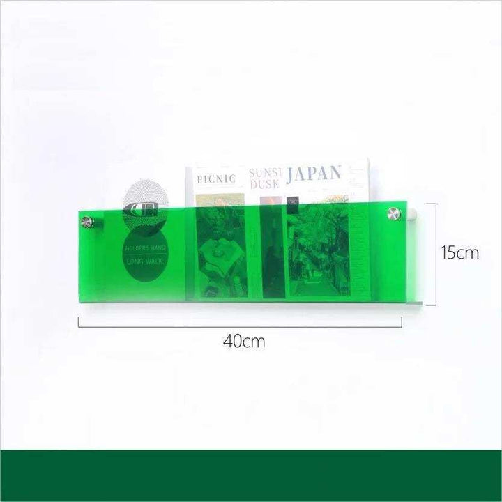 Schwebender Acryl Magazinhalter