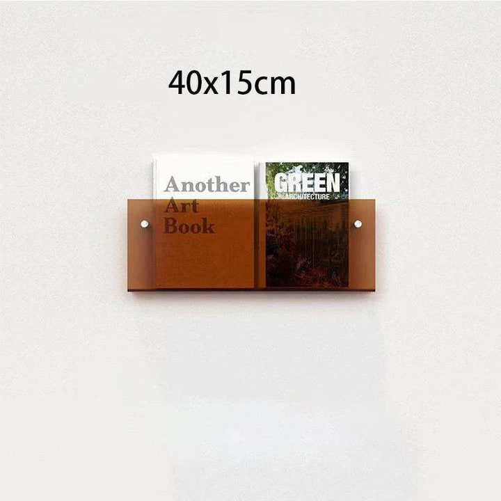 Schwebender Acryl Magazinhalter