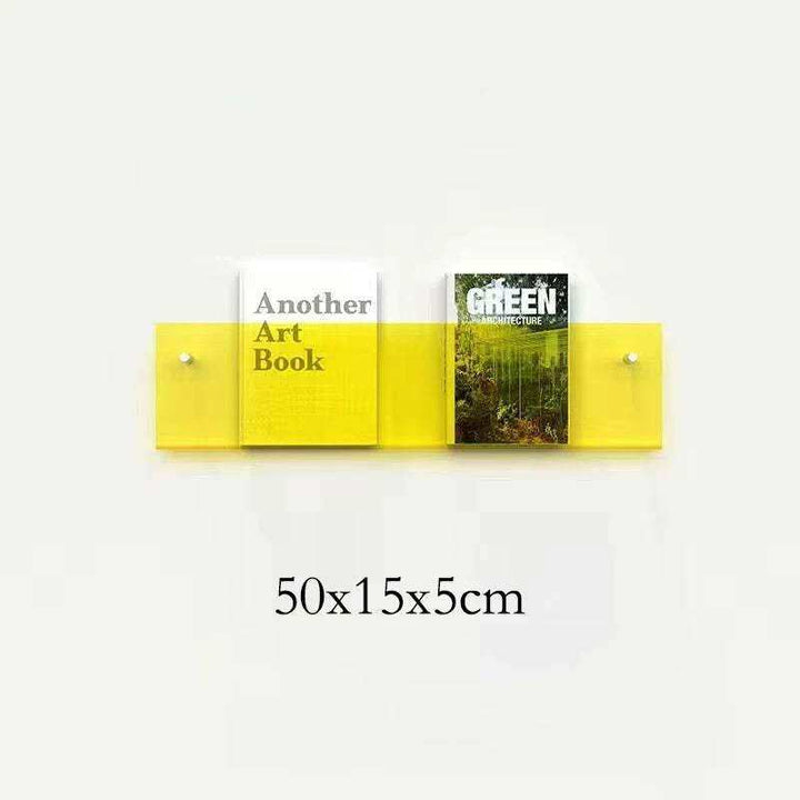 Schwebender Acryl Magazinhalter