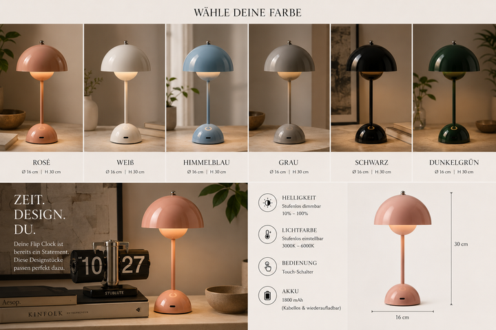 Die Flowerpot LED-Tischleuchte