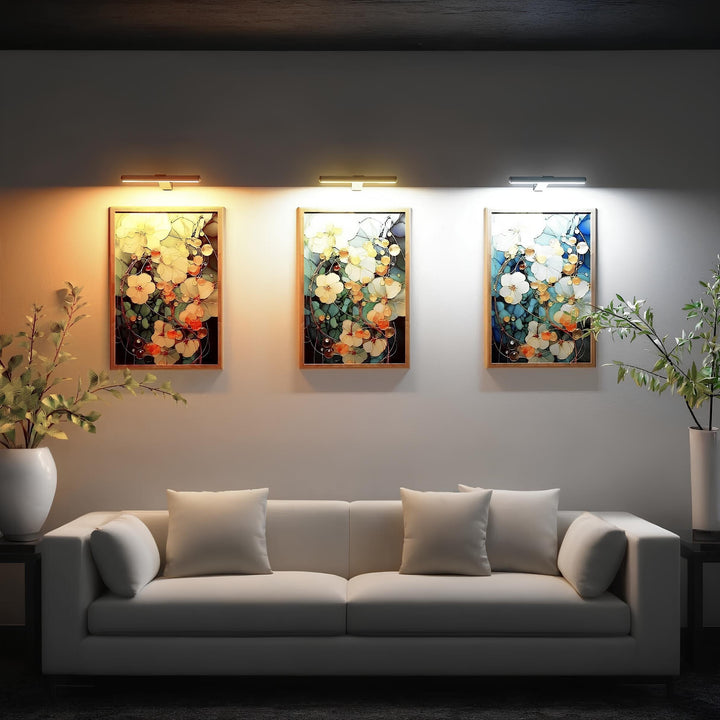 Splendore da galleria: illuminazione a batteria per quadri