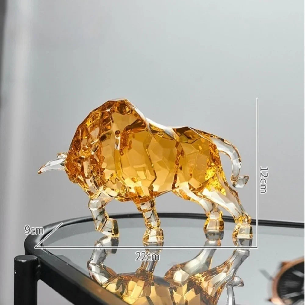 Toro decorativo "Golden Crystal"