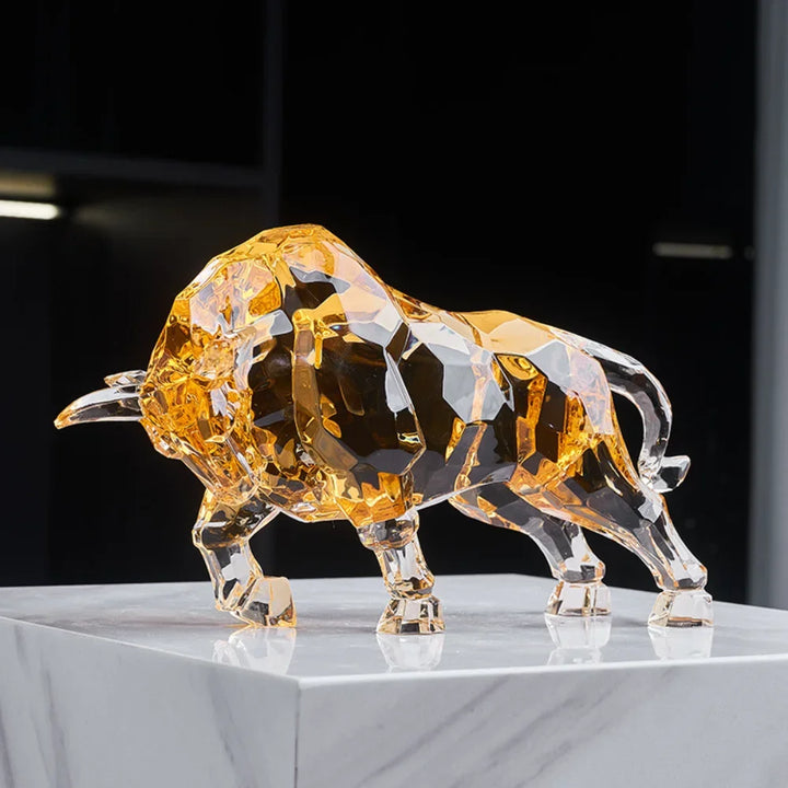 Toro decorativo "Golden Crystal"