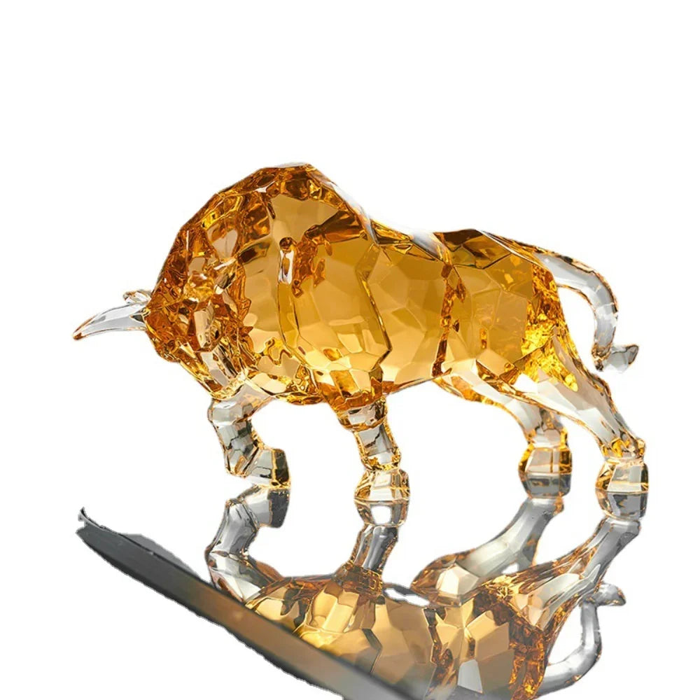 Toro decorativo "Golden Crystal"