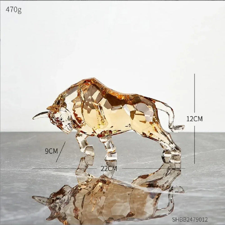 Toro decorativo "Golden Crystal"