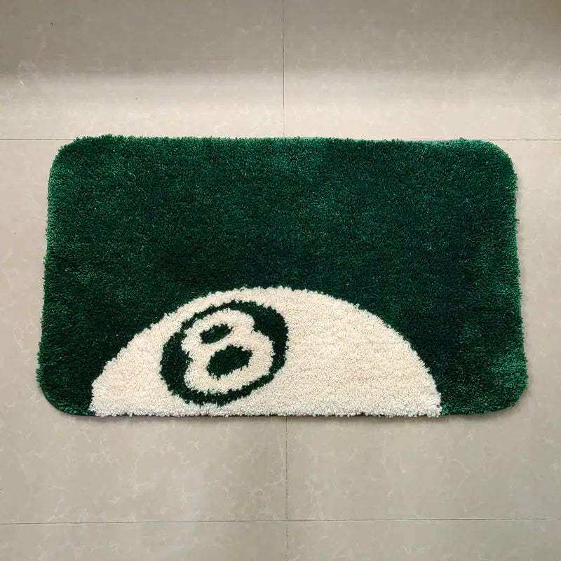Grüne 8-Ball Akzent-Türmatte