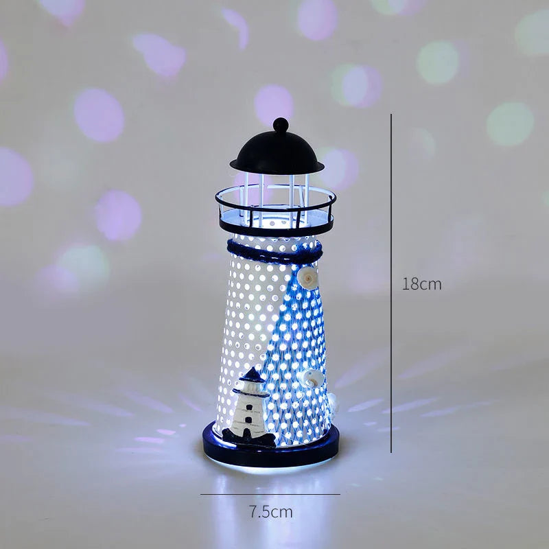 Bagliore del Porto – Decorazione a LED Faro ✨