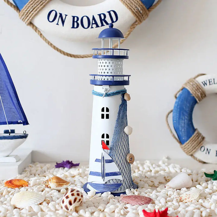 Bagliore del Porto – Decorazione a LED Faro ✨