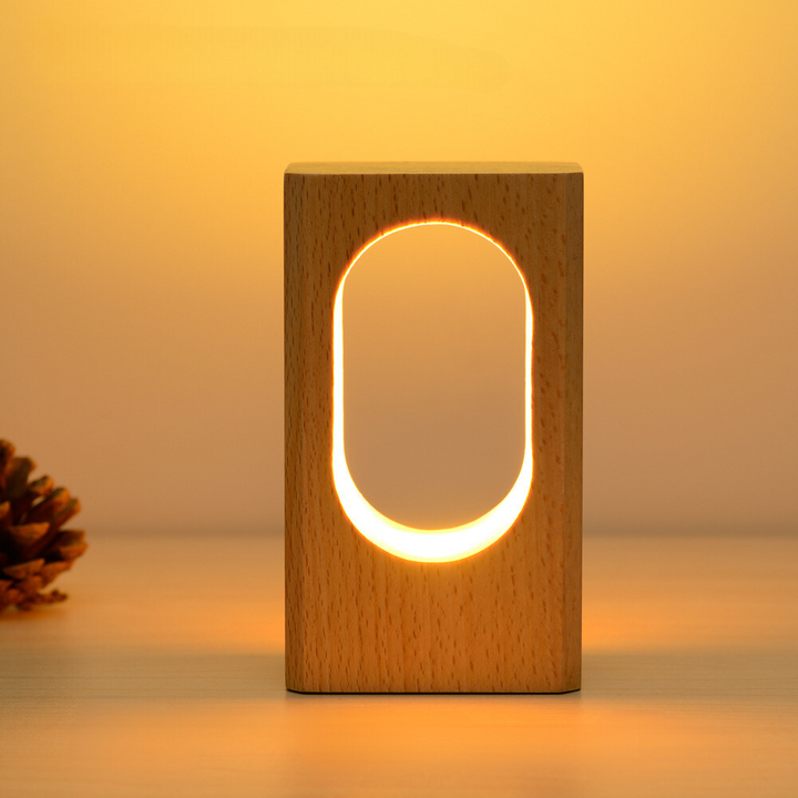 Lampada in legno di quercia