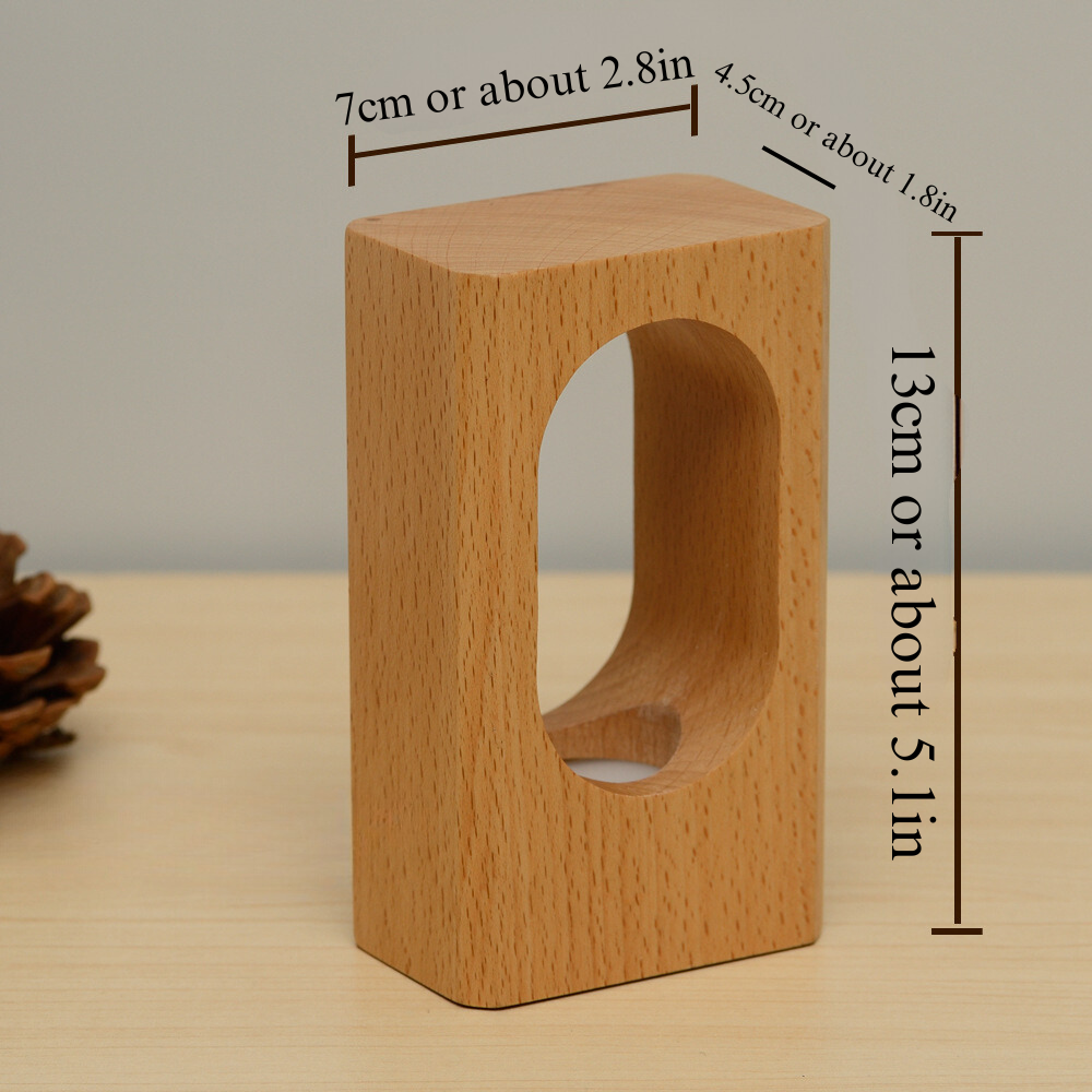Lampada in legno di quercia
