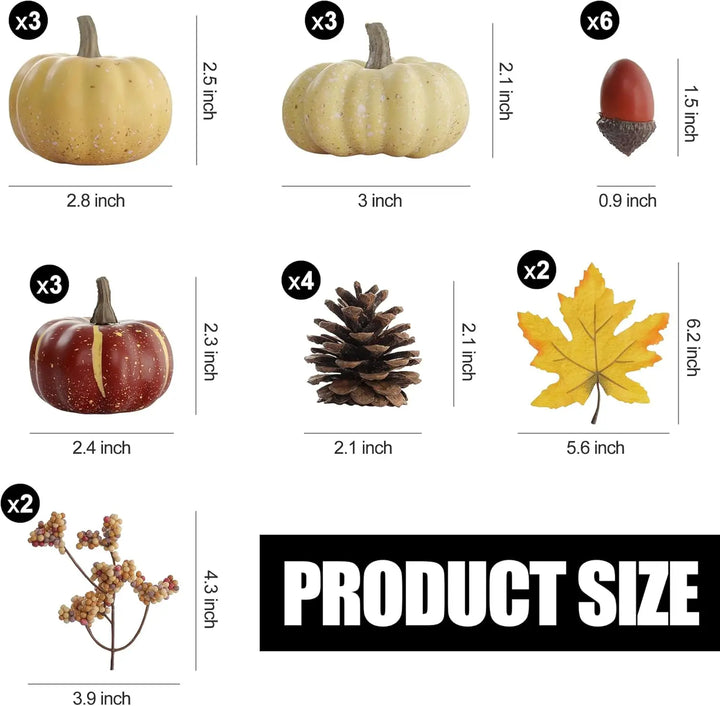 Autumn Acorn &amp; Pinecone Filler Set