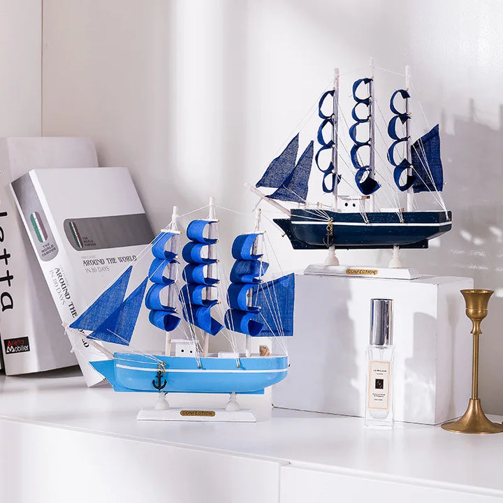 Barca a vela classica – decorazioni in legno