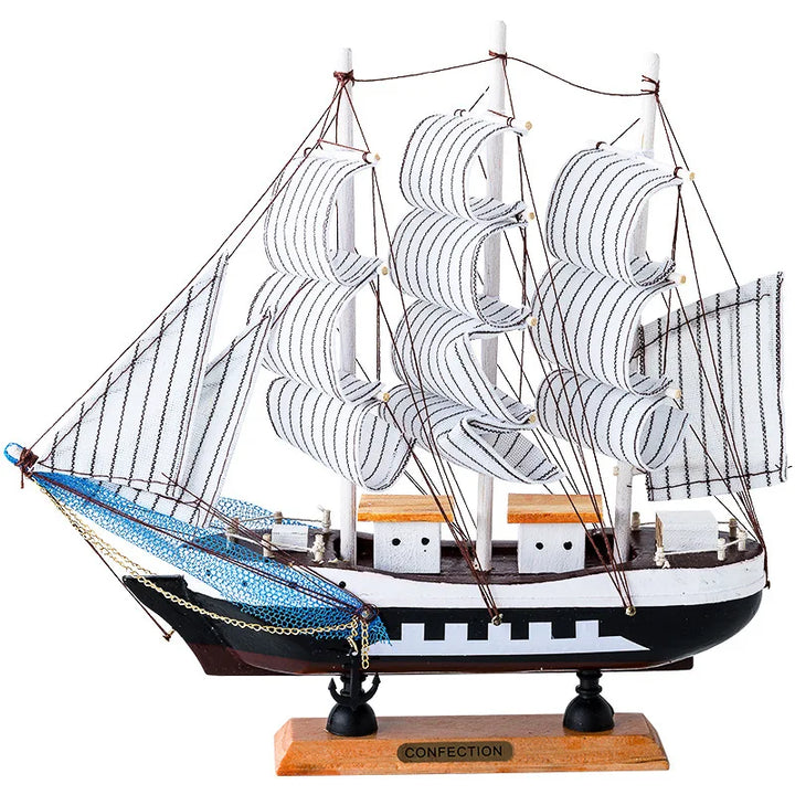 Barca a vela classica – decorazioni in legno