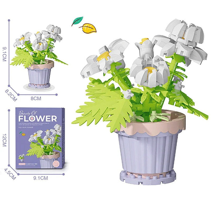 Set di costruzioni floreali creative