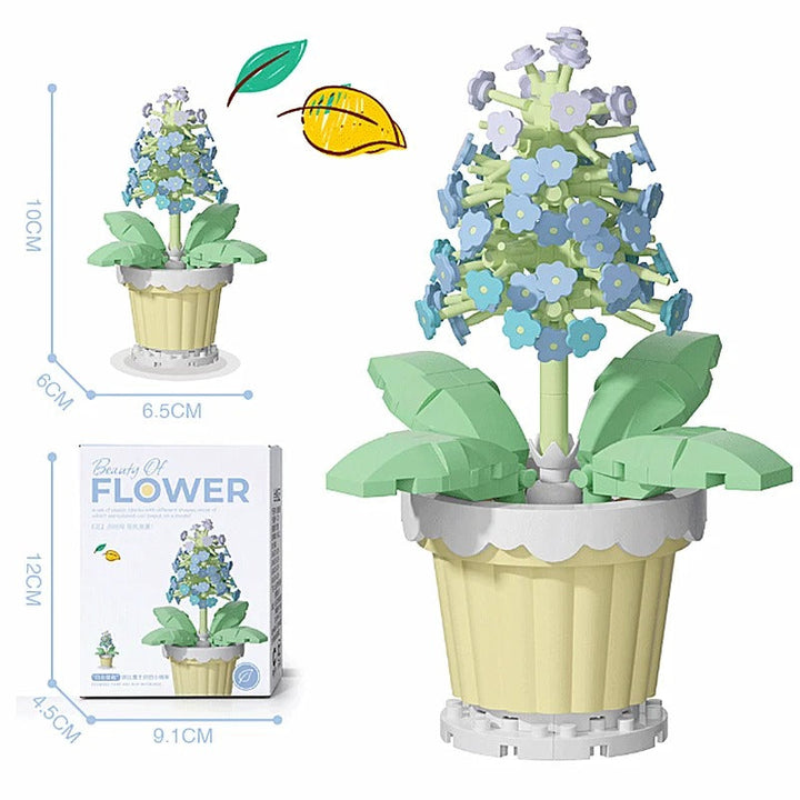 Set di costruzioni floreali creative