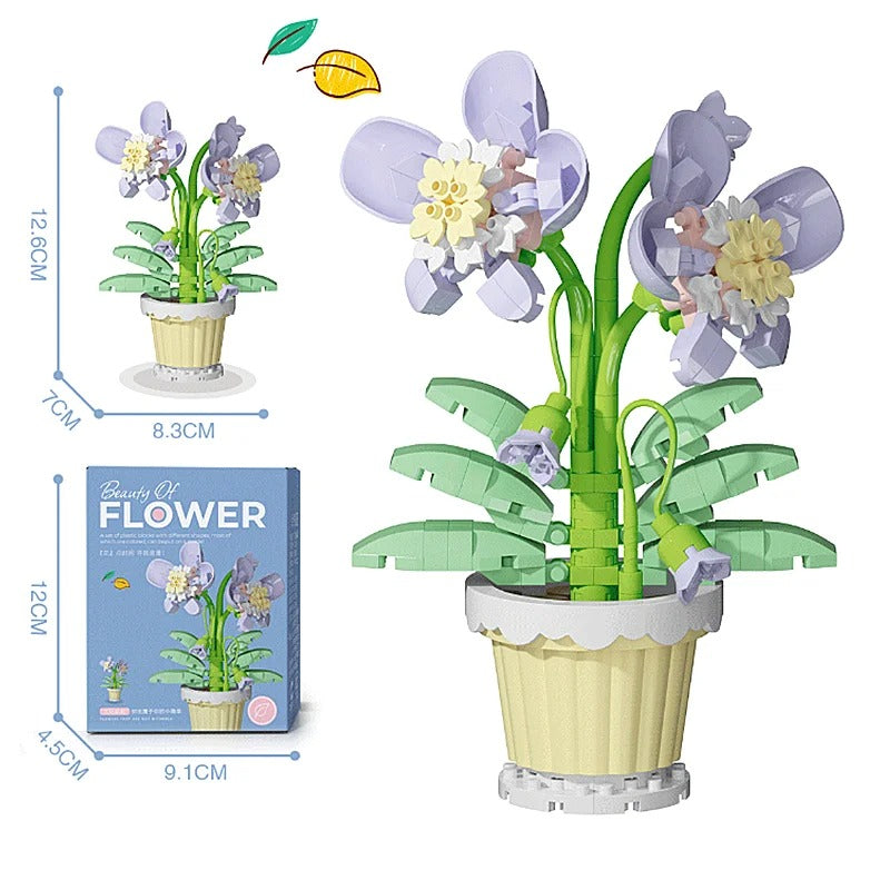 Set di costruzioni floreali creative