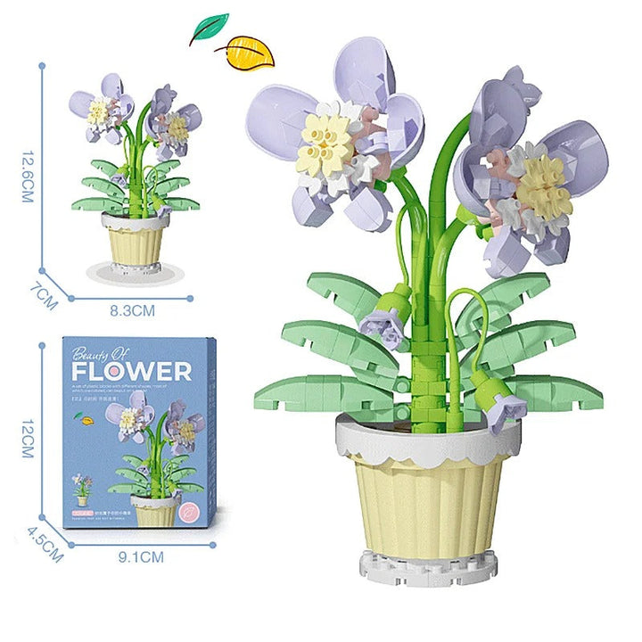 Set di costruzioni floreali creative