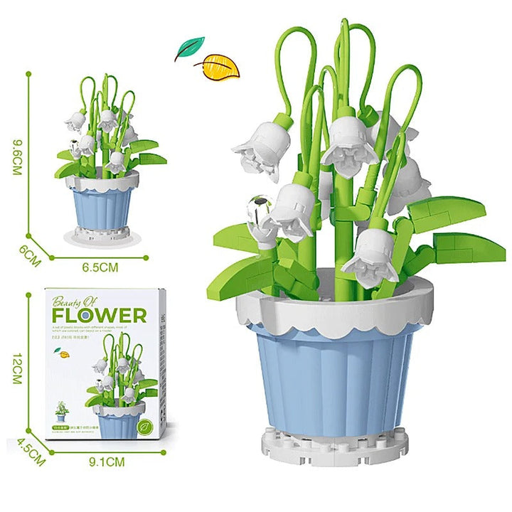 Set di costruzioni floreali creative