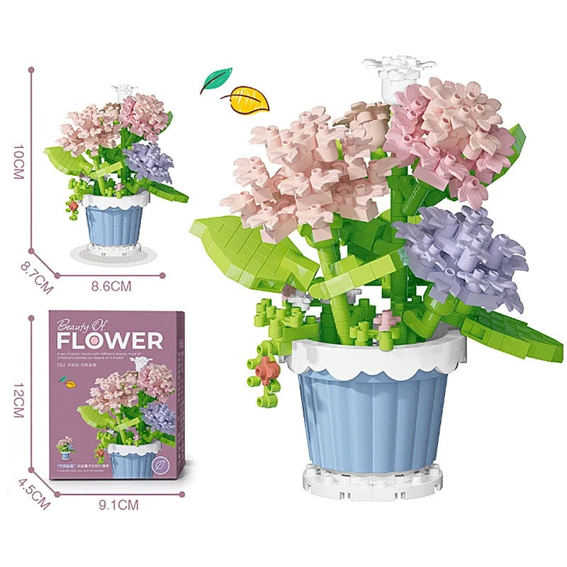Set di costruzioni floreali creative