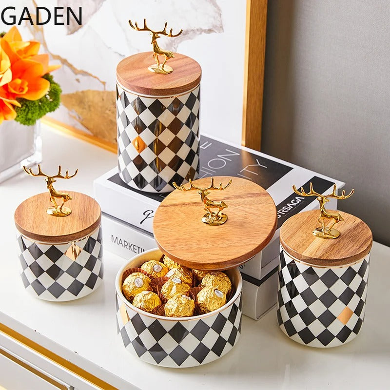 Stublute: Golden Deer Vorratsglas