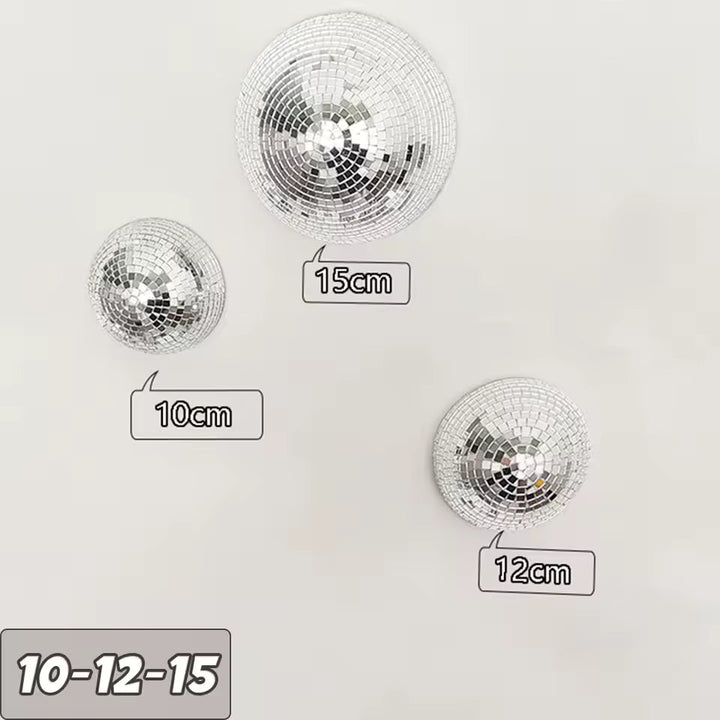 Silver Mirror Disco Ball Wall Decor