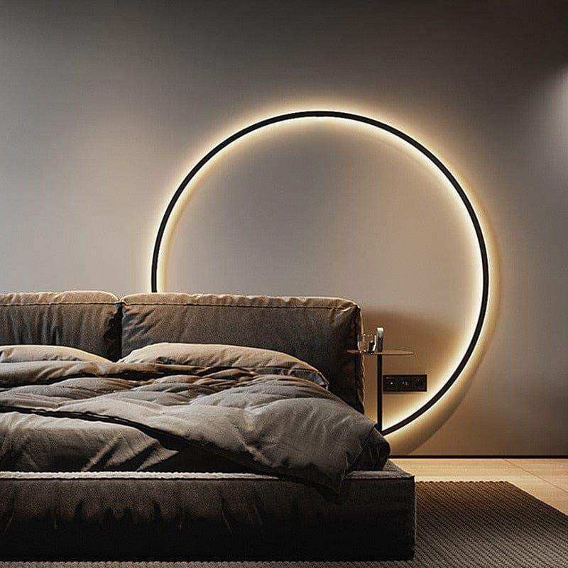 Minimalistische LED Ring-Wandleuchte