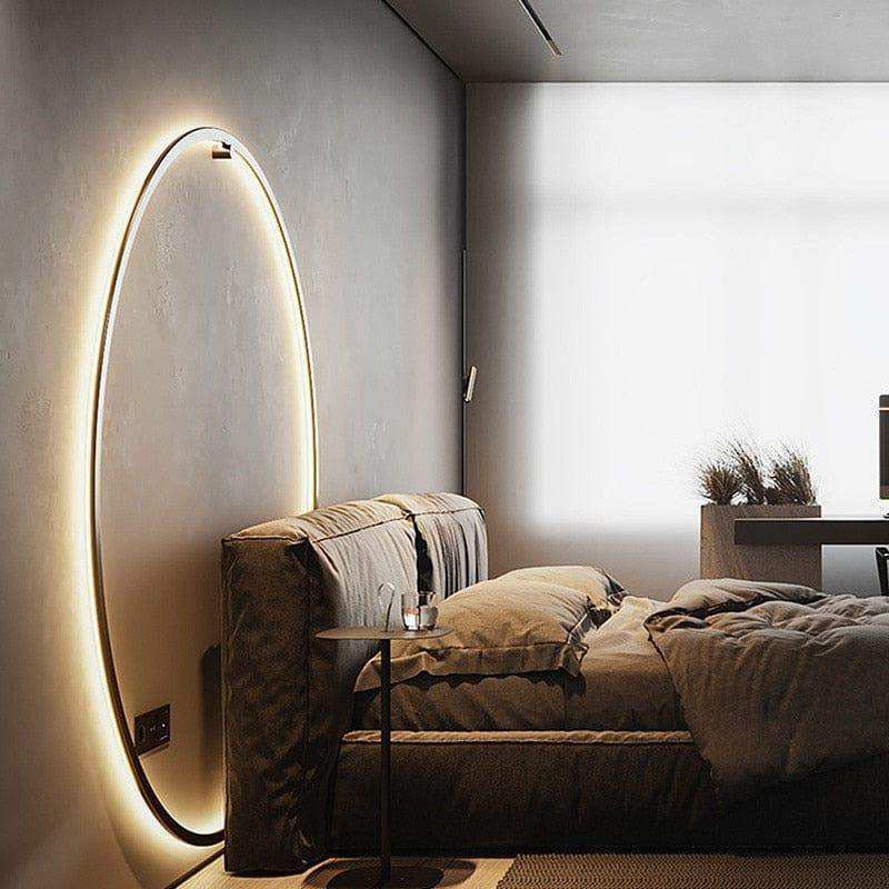 Minimalistische LED Ring-Wandleuchte