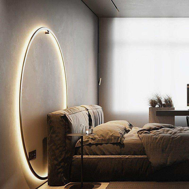 Minimalistische LED Ring-Wandleuchte