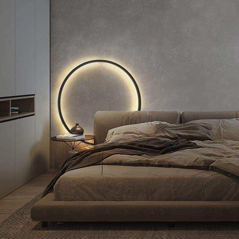 Minimalistische LED Ring-Wandleuchte