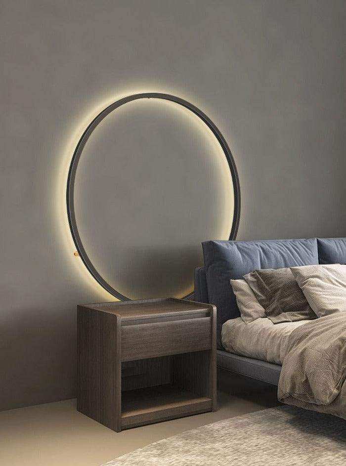 Minimalistische LED Ring-Wandleuchte