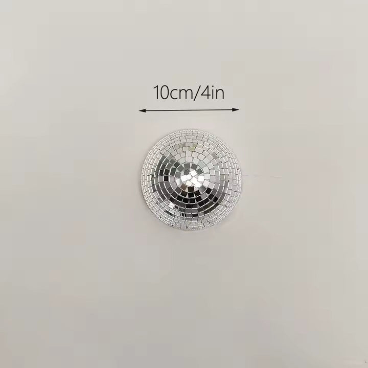 Silver Mirror Disco Ball Wall Decor