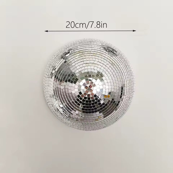 Silver Mirror Disco Ball Wall Decor