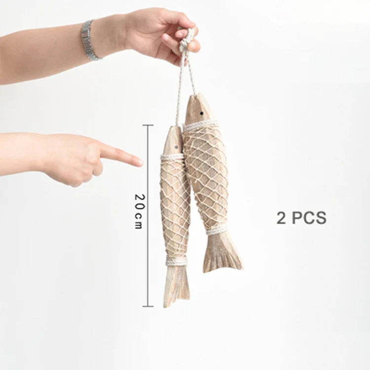 Nordic Fish – Decorazione da appendere in legno