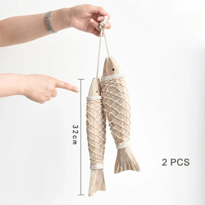 Nordic Fish – Decorazione da appendere in legno