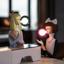 Farbenfrohen Paris Bubble Girls