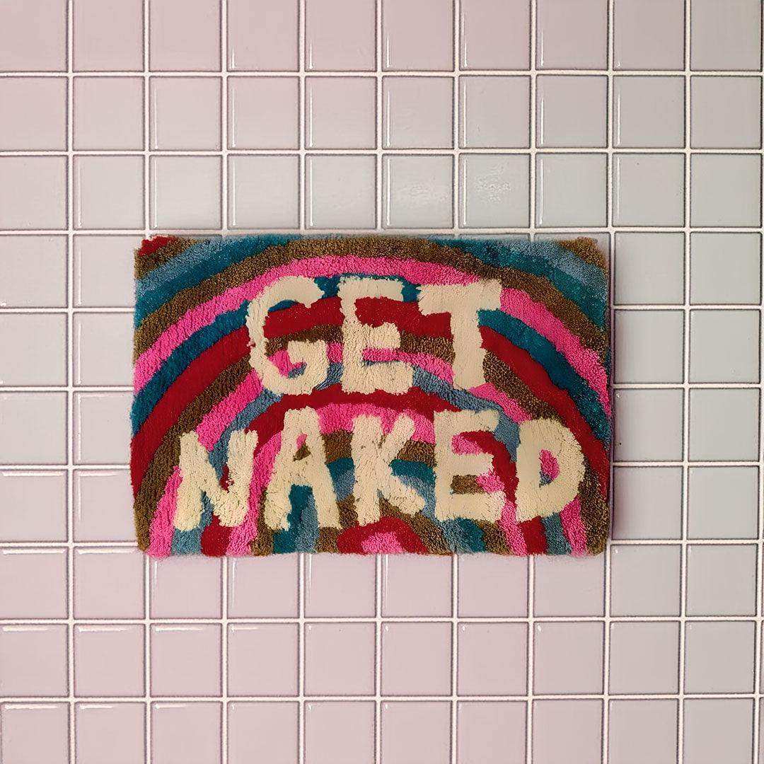 Rainbow „Get Naked“ Badematte