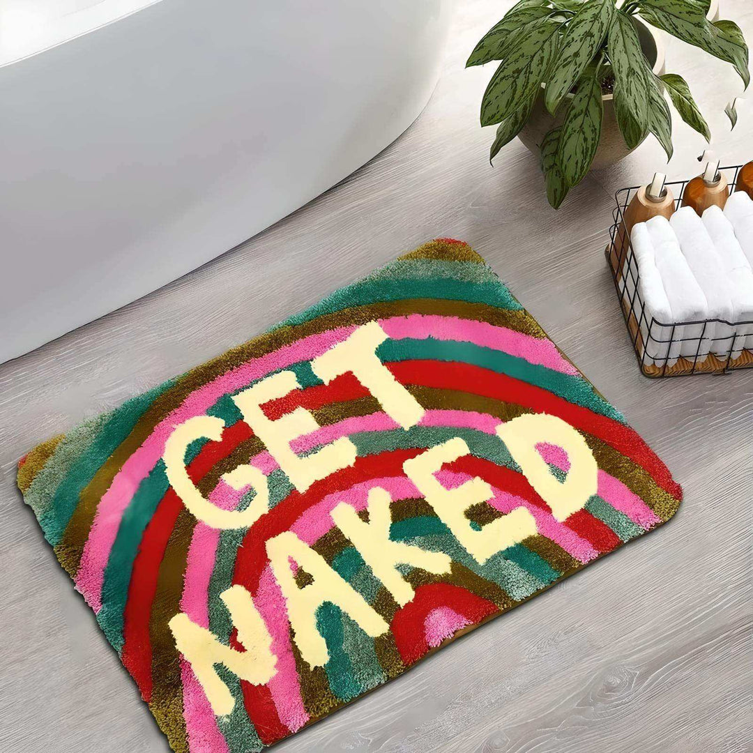 Rainbow „Get Naked“ Badematte