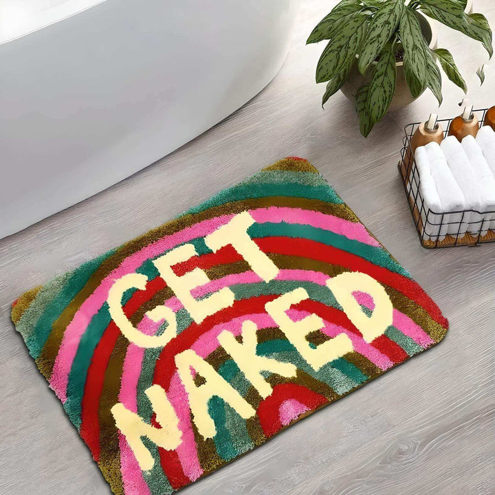 Rainbow „Get Naked“ Badematte