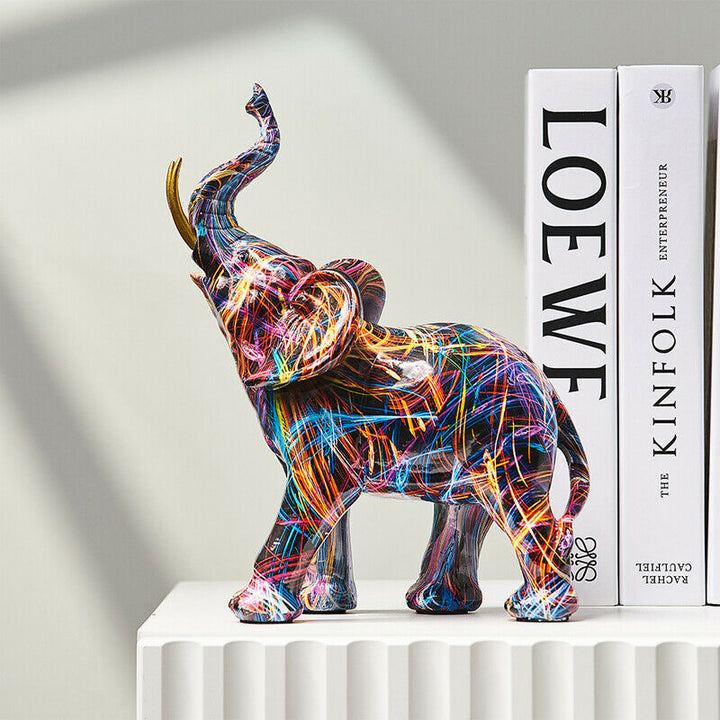 Skulptur Graffiti-Elefant