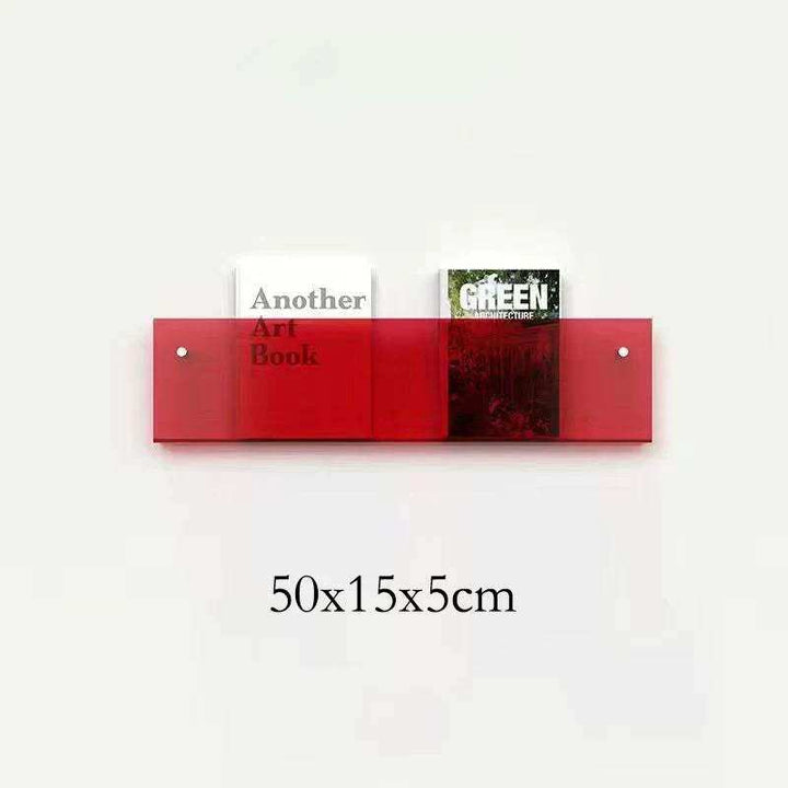Schwebender Acryl Magazinhalter