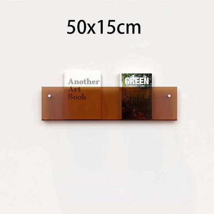 Schwebender Acryl Magazinhalter