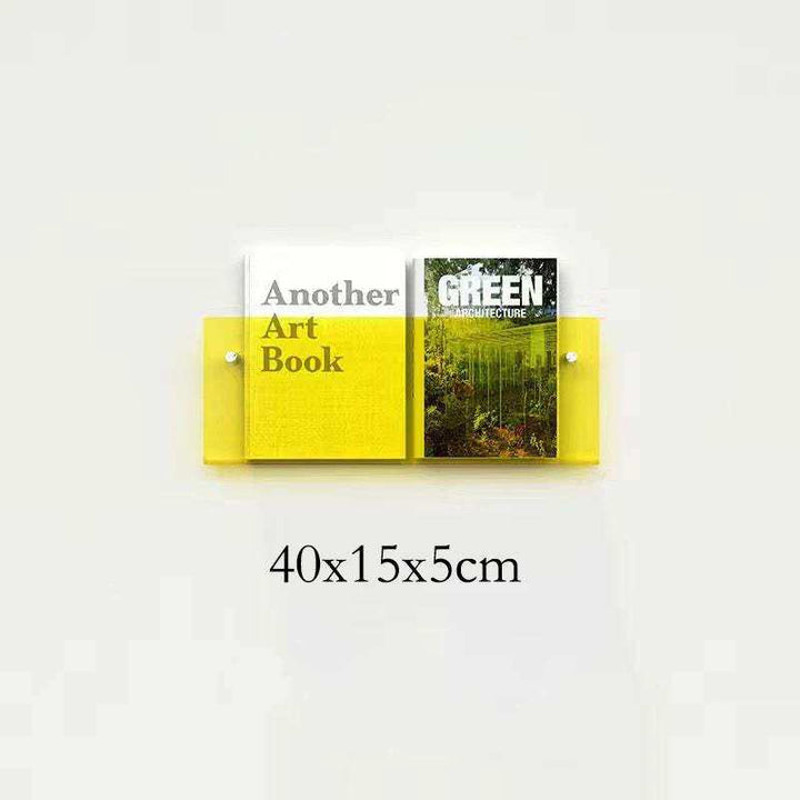 Schwebender Acryl Magazinhalter