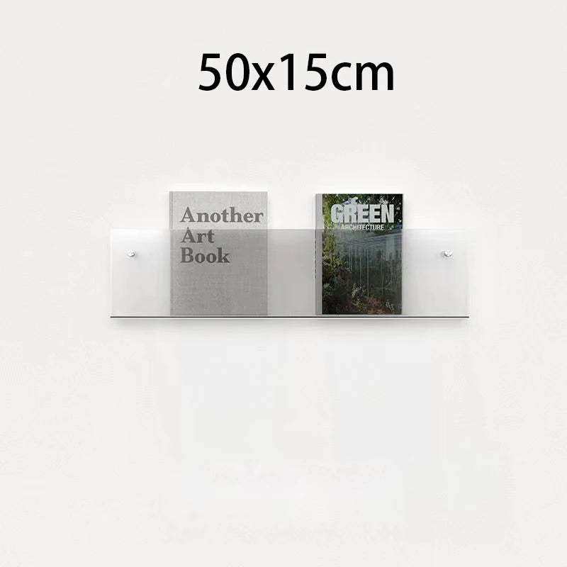 Schwebender Acryl Magazinhalter