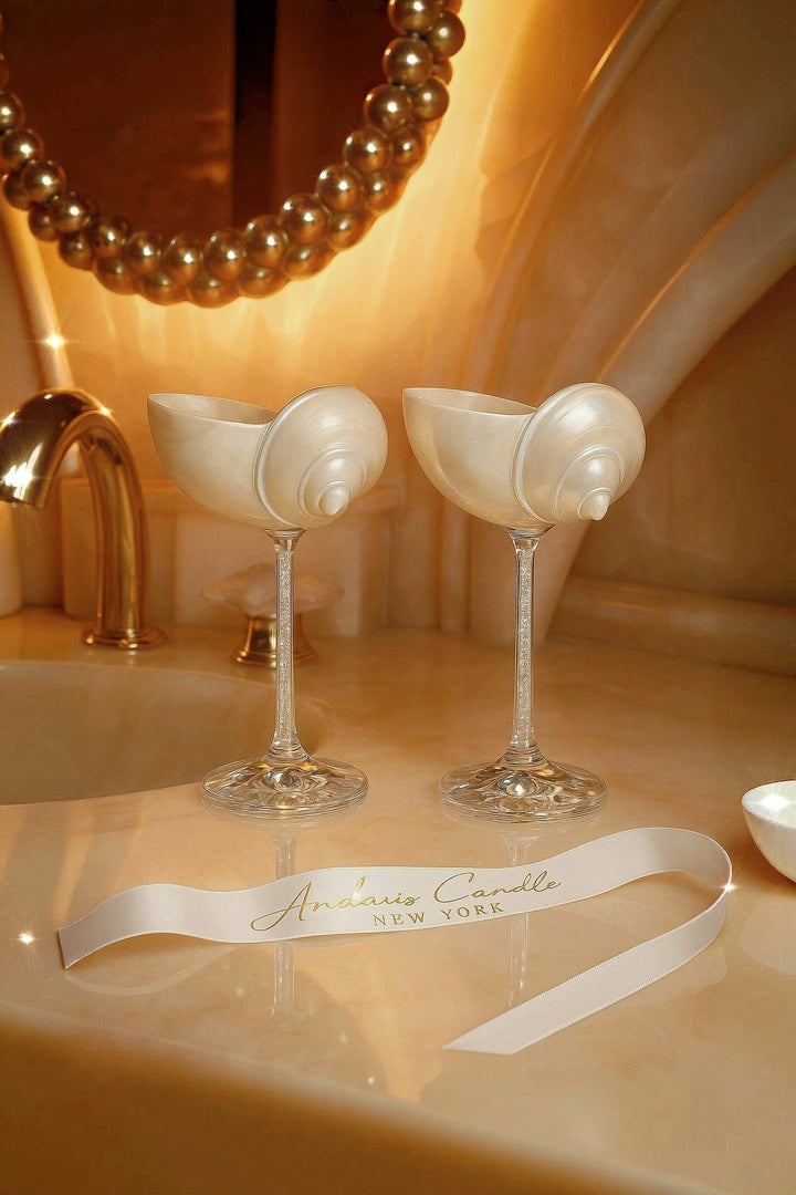 Seashell Enchanté Cup™️ Set di 2 bicchieri in cristallo