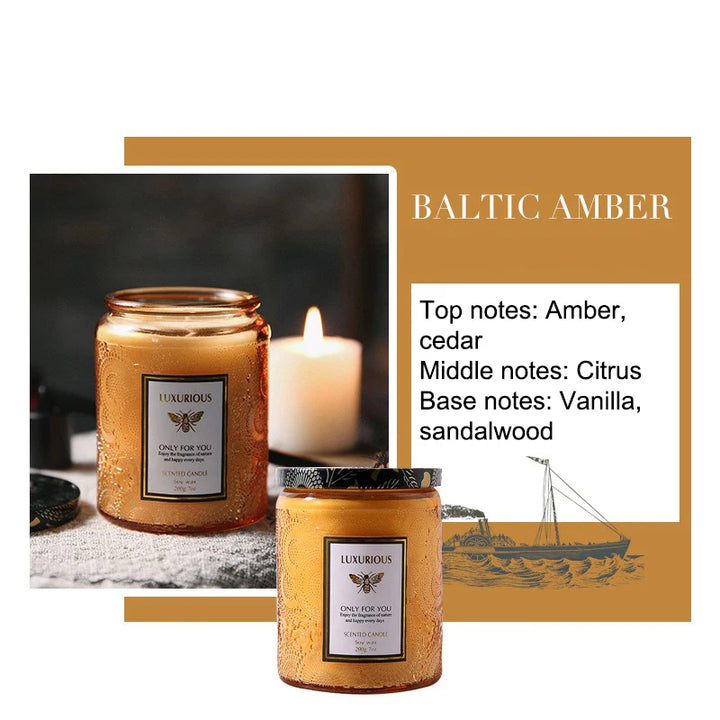 Candela profumata Serenity – Cera di soia naturale | 200 g