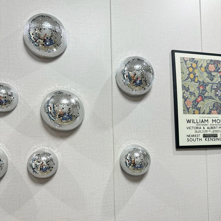 Silver Mirror Disco Ball Wall Decor