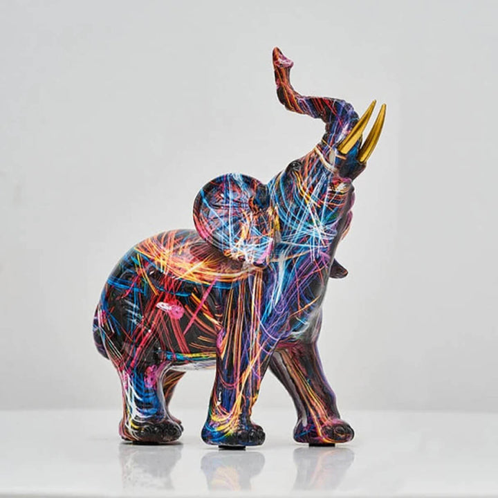 Scultura elefante-graffito