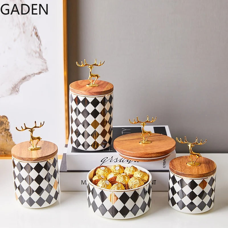 Stublute: Barattolo Portaoggetti Golden Deer
