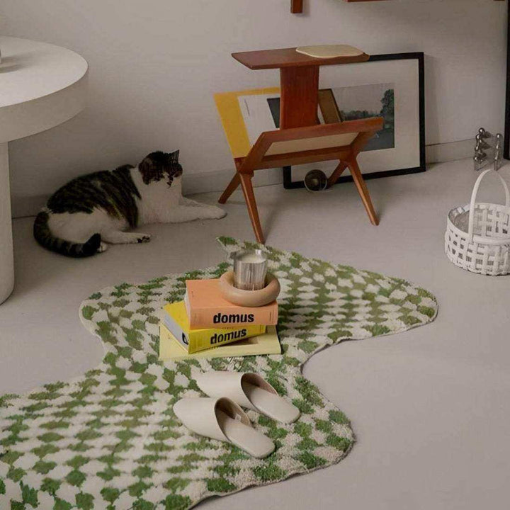 Der Wavy Checkerboard Teppich
